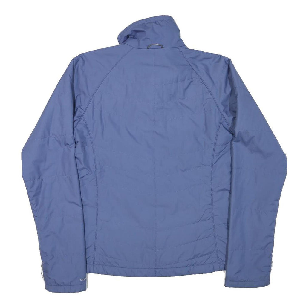 COLUMBIA Womens Blue Jacket XS Polyester Blend Plain Zip Outdoor Warm Activewear