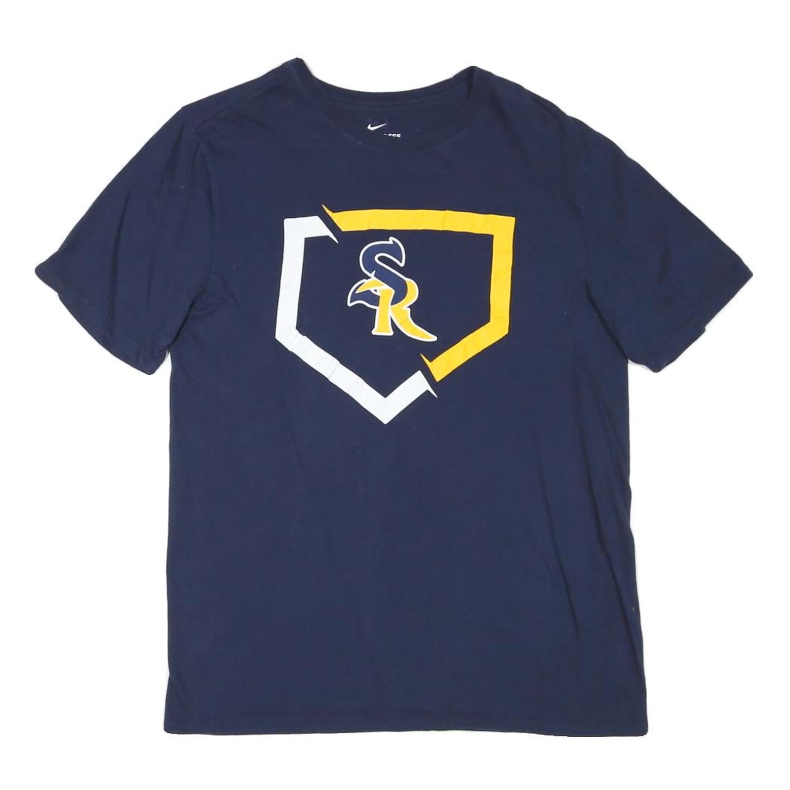 NIKE Mens Blue SR Graphic T-Shirt M Short Sleeve Crew Neck Casual