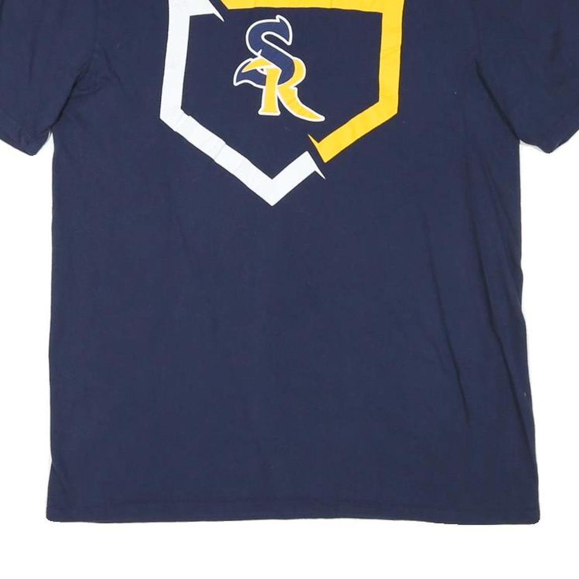 NIKE Mens Blue SR Graphic T-Shirt M Short Sleeve Crew Neck Casual