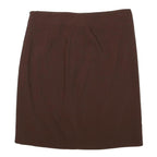 KENZO Womens Brown Wool Straight Knee Length Skirt L Classic Elegant Fit