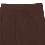 KENZO Womens Brown Wool Straight Knee Length Skirt L Classic Elegant Fit