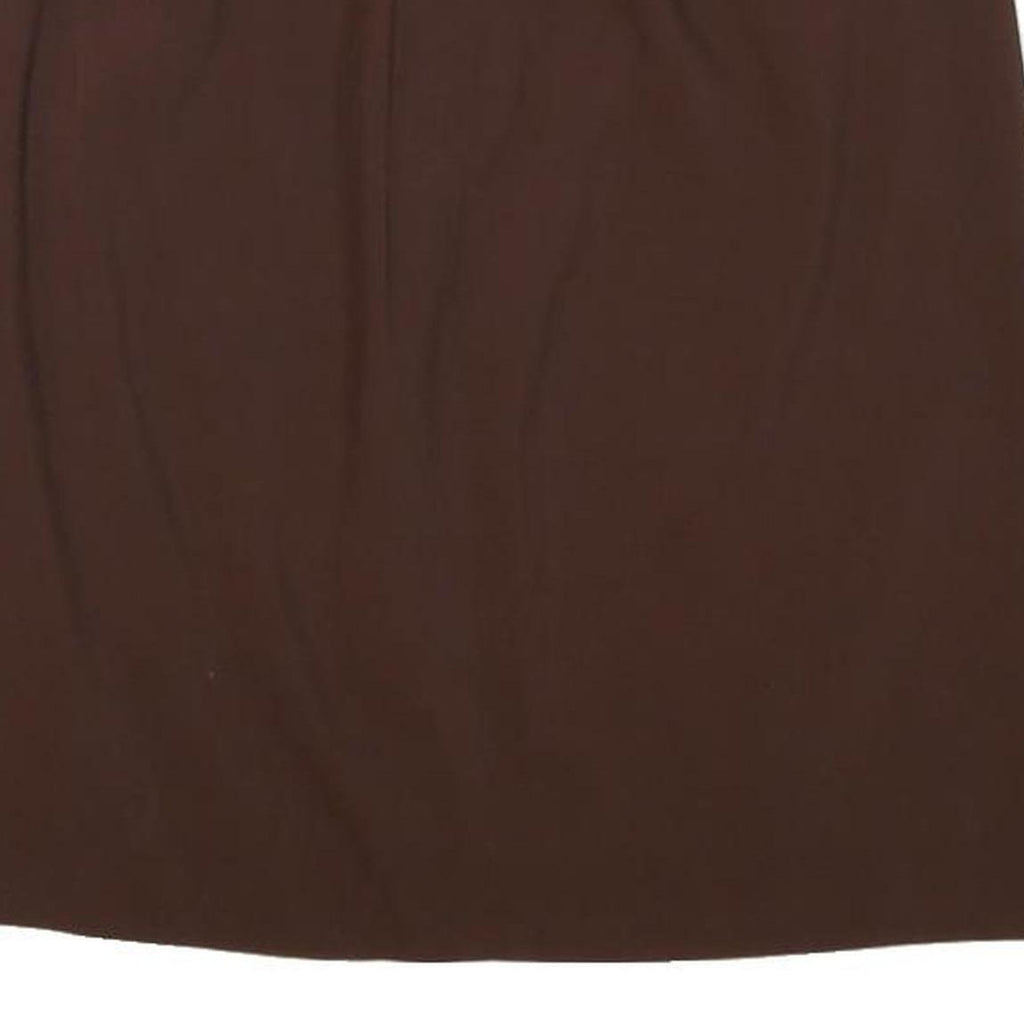 KENZO Womens Brown Wool Straight Knee Length Skirt L Classic Elegant Fit