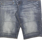 TOM TAILOR Mens Denim Blue Casual Shorts 2XL W42 Cotton Blend Relaxed Fit