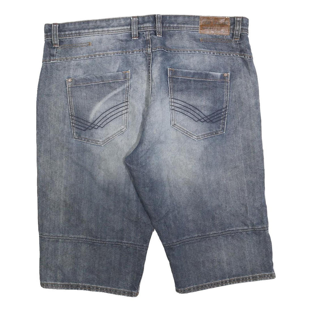 TOM TAILOR Mens Denim Blue Casual Shorts 2XL W42 Cotton Blend Relaxed Fit