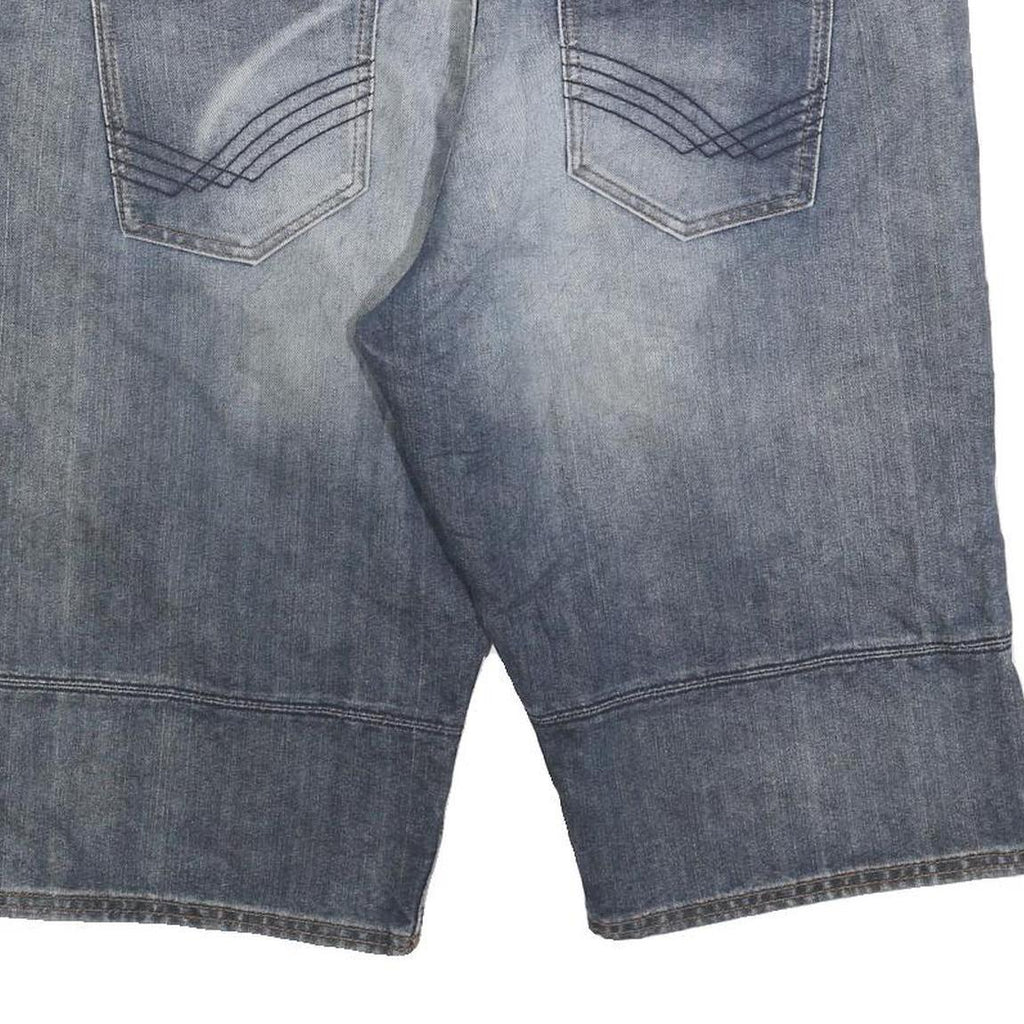 TOM TAILOR Mens Denim Blue Casual Shorts 2XL W42 Cotton Blend Relaxed Fit
