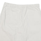 CHEROKEE Womens White Cotton Blend Straight Knee Length Woven Skirt UK 12 Casual