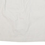 CHEROKEE Womens White Cotton Blend Straight Knee Length Woven Skirt UK 12 Casual