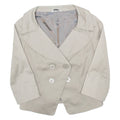 PIU & PIU Womens Blazer Jacket Beige S