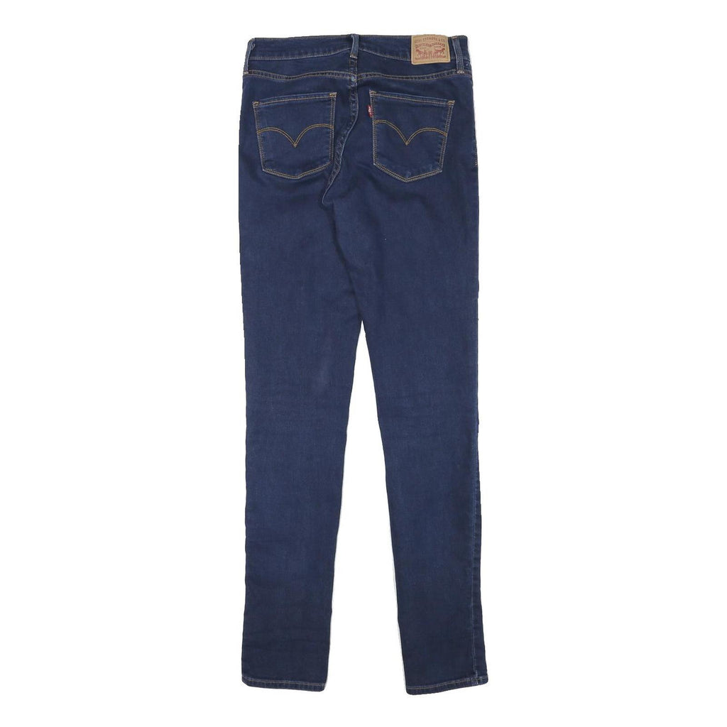 LEVI'S Womens Slim Denim Jeans Blue Slate Cotton Blend W27 L31 Skinny Zip