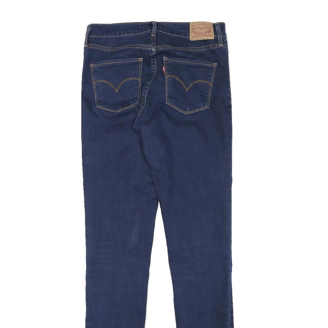 LEVI'S Womens Slim Denim Jeans Blue Slate Cotton Blend W27 L31 Skinny Zip