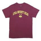 ELITE FAN Mens Maroon Loyola University Chicago T-Shirt M Short Sleeve Crew Neck