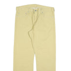 LEVI'S Mens Regular Beige Cotton Blend Trousers W36 L30 Classic Zip Pockets