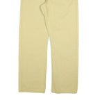 LEVI'S Mens Regular Beige Cotton Blend Trousers W36 L30 Classic Zip Pockets