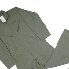 CARTER INDUSTRIES Mens Green Dungarees Regular Synthetic M W36 L30 Zip Pockets