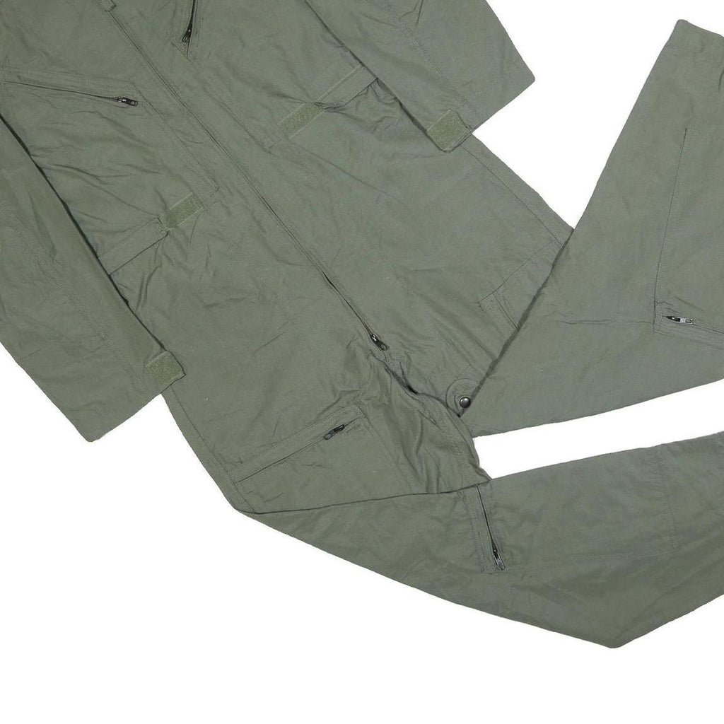 CARTER INDUSTRIES Mens Green Dungarees Regular Synthetic M W36 L30 Zip Pockets