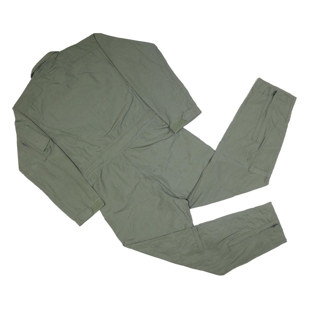 CARTER INDUSTRIES Mens Green Dungarees Regular Synthetic M W36 L30 Zip Pockets