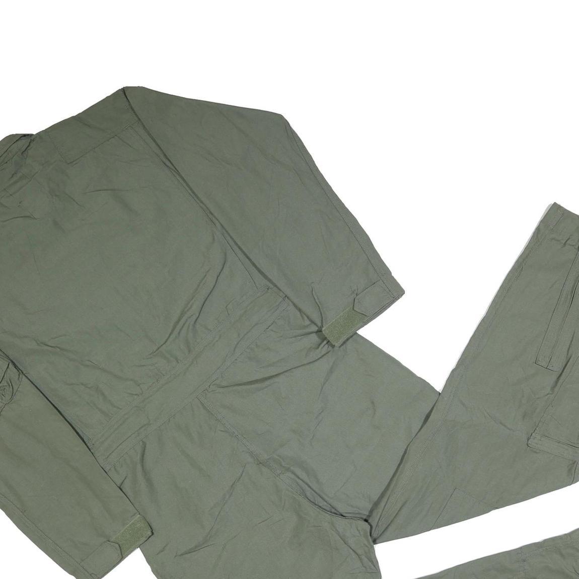 CARTER INDUSTRIES Mens Green Dungarees Regular Synthetic M W36 L30 Zip Pockets