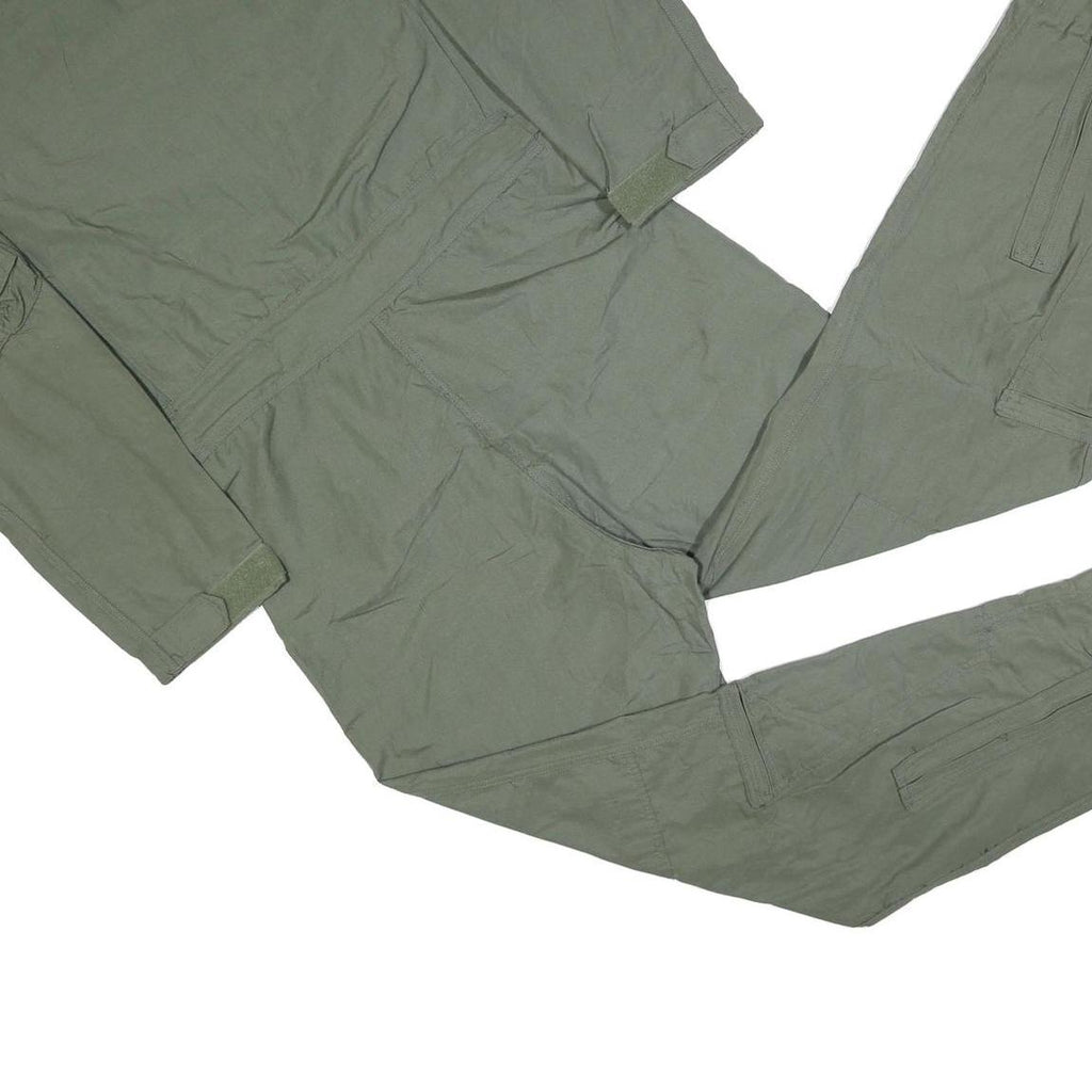 CARTER INDUSTRIES Mens Green Dungarees Regular Synthetic M W36 L30 Zip Pockets