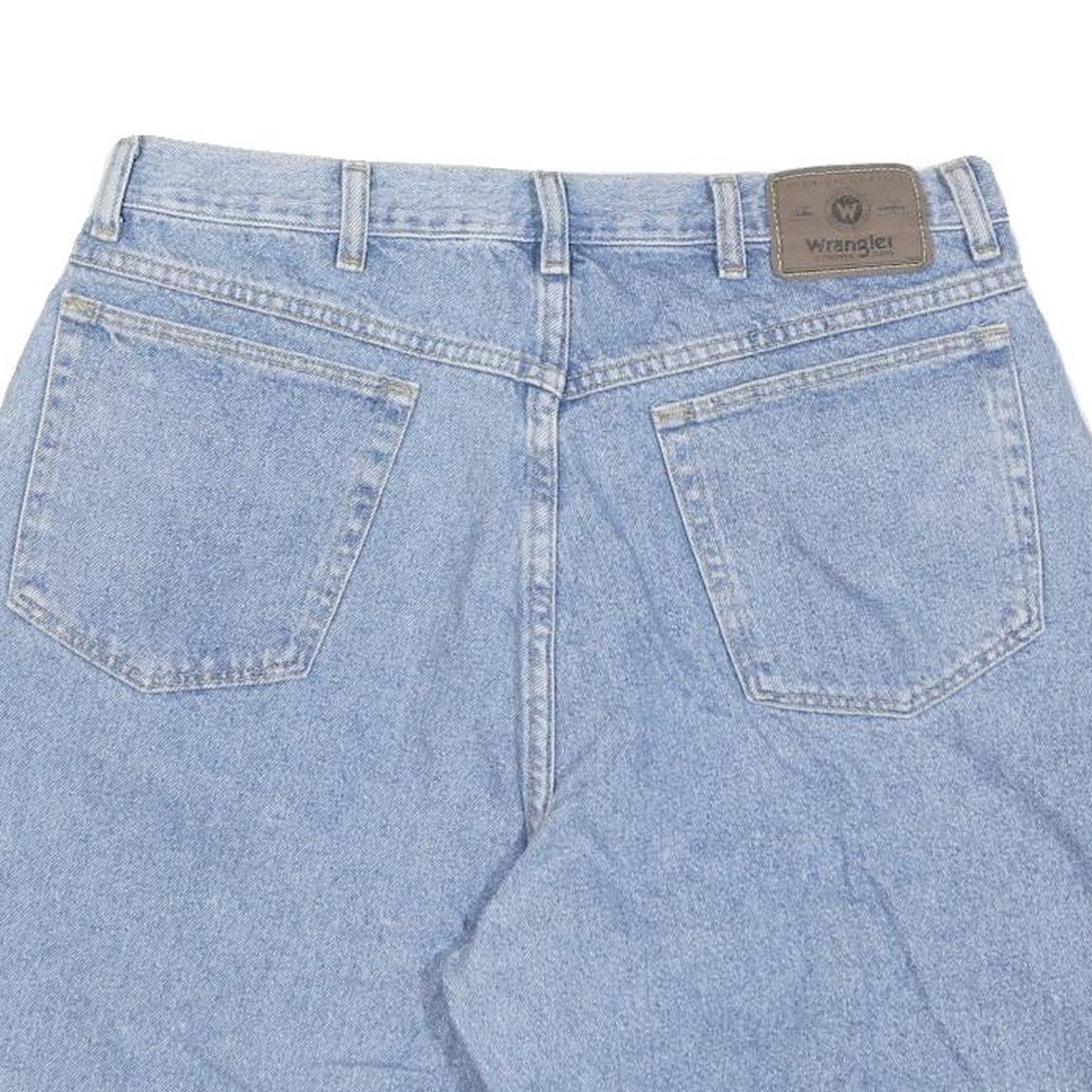 WRANGLER Mens Shorts Blue Denim Casual L W36 Classic Fit Summer