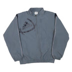 ADIDAS Mens Grey Classic Jacket M Polyester Blend Zip Logo Track Sports
