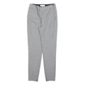 REISS Womens Slim Grey Polyester Blend Trousers W26 L28 Zip Closure Plain