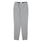 REISS Womens Slim Grey Polyester Blend Trousers W26 L28 Zip Closure Plain