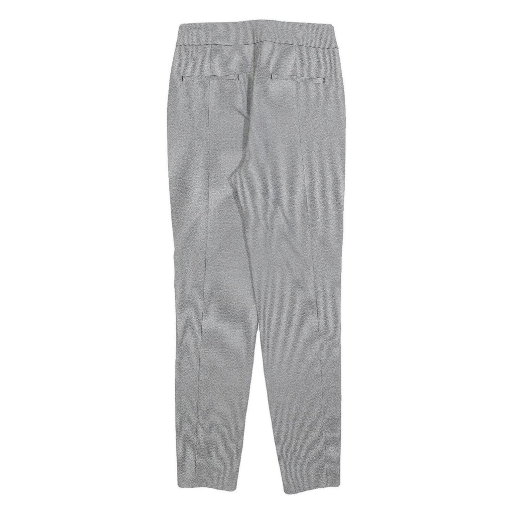 REISS Womens Slim Grey Polyester Blend Trousers W26 L28 Zip Closure Plain
