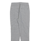 REISS Womens Slim Grey Polyester Blend Trousers W26 L28 Zip Closure Plain