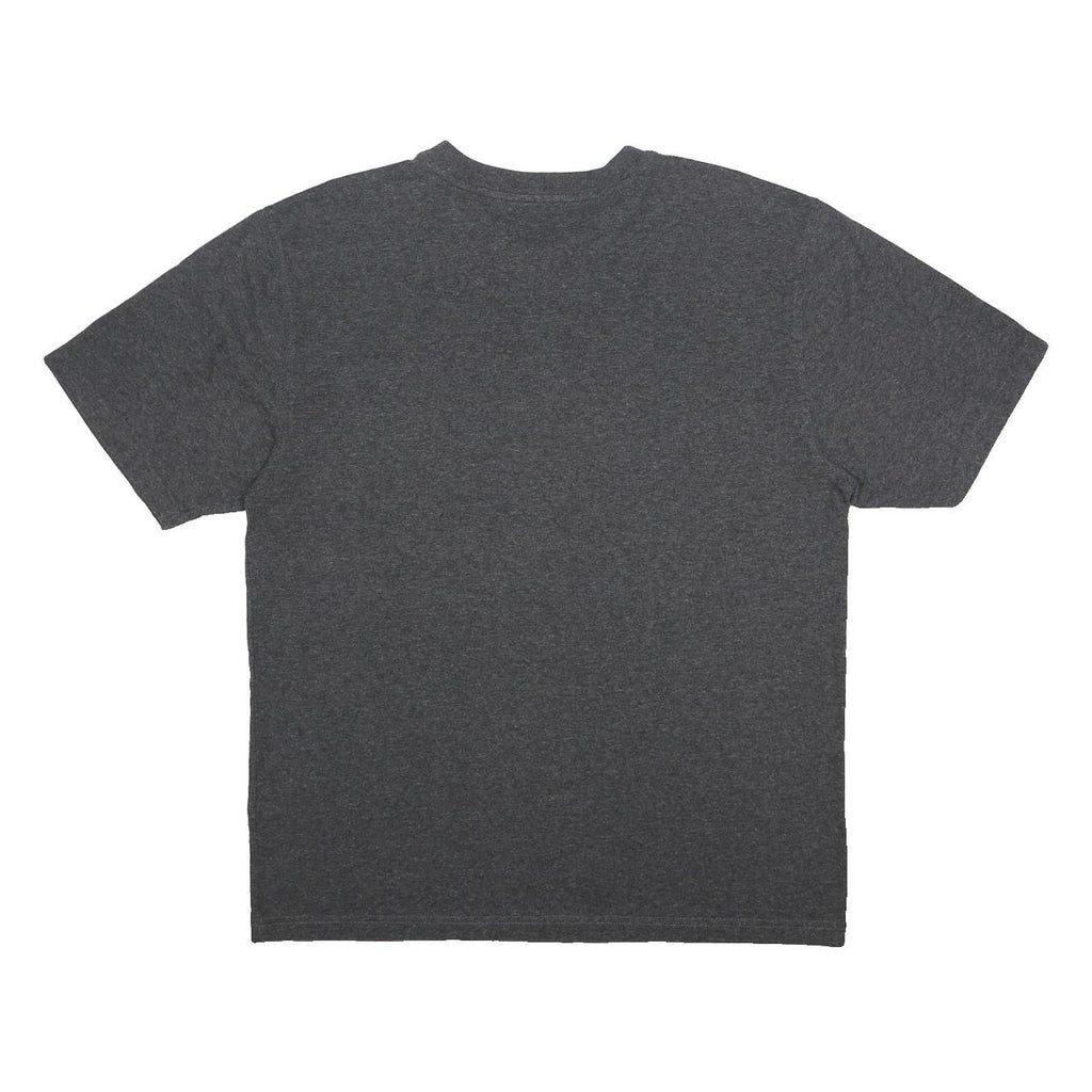 CARHARTT Mens Grey Henley T-Shirt M Short Sleeve Crew Neck Cotton Blend Pocket