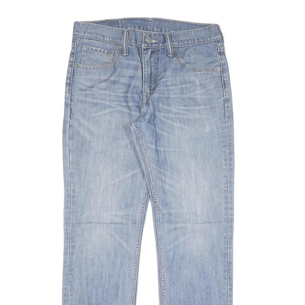 LEVI'S 511 Mens Jeans Blue Slim Straight Denim Medium W30 L30 Slim Fit Zip