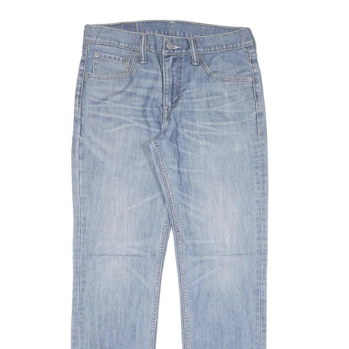 LEVI'S 511 Mens Jeans Blue Slim Straight Denim Medium W30 L30 Slim Fit Zip