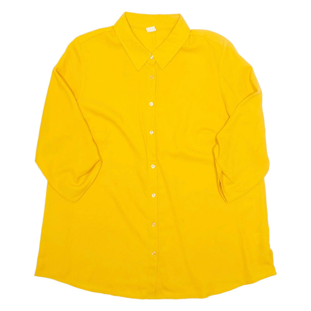 Womens Blouse Orange 3/4 Sleeve UK 14