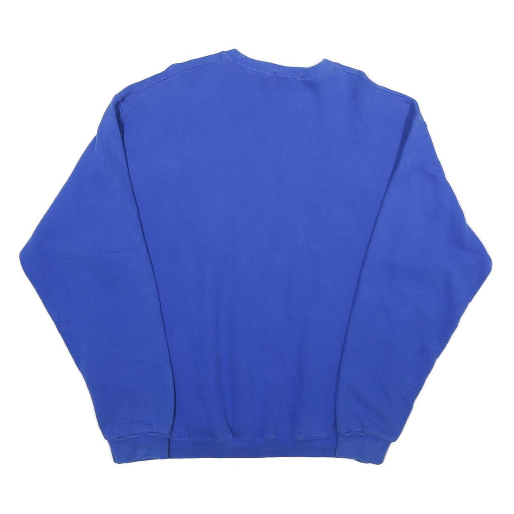 CAROLINA COTTONS Mens Blue College Logo Crew Neck XL Sweatshirt Casual