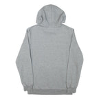 PUMA Mens Grey Pullover Hoodie S Cotton Blend Drawstring Hood Logo Sweatshirt