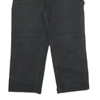 CARHARTT Mens Black Loose Cotton Jeans W33 L27 Workwear Durable Zip Closure