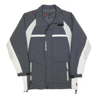 FIREFLY Mens Grey & White Outdoor Jacket XS Polyester Blend Zip Pockets