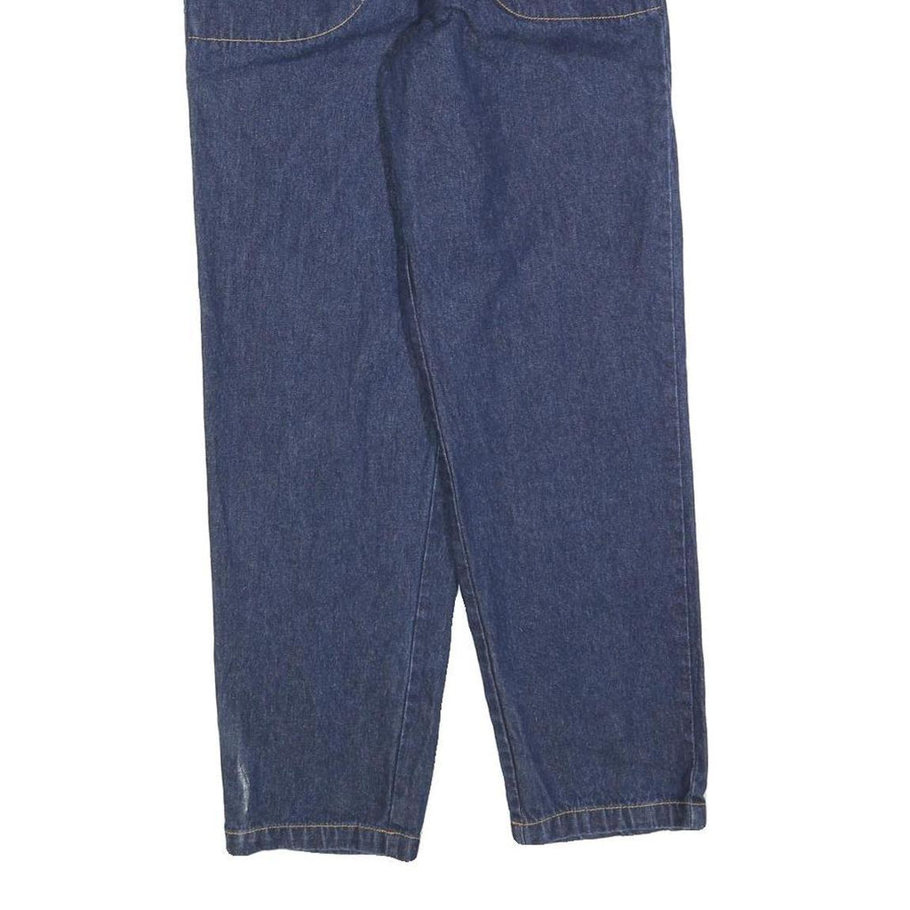 BLAIR Womens Relaxed Blue Denim Cotton Blend W25 L27 Elastic Waistband Casual
