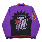 MITCHELL & NESS 90s Mens Purple & Black Toronto Raptors Bomber Jacket M Nylon
