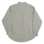 TOMMY HILFIGER Mens Green & White Check Shirt L Button Down Casual Cotton