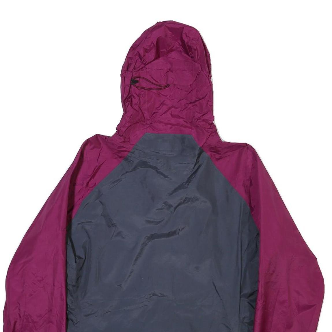 PATAGONIA Womens Purple & Grey Zip Nylon Outdoor Jacket M Lightweight Hooded
