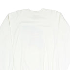 SWITCHER Mens White Cotton Blend Crew Neck M Printed Front Sweatshirt