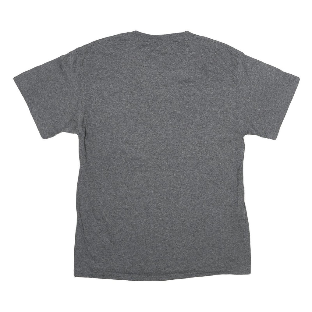 CAMPUS STORE CO Mens Grey Indiana Wesleyan Nursing Graphic T-Shirt M Short
