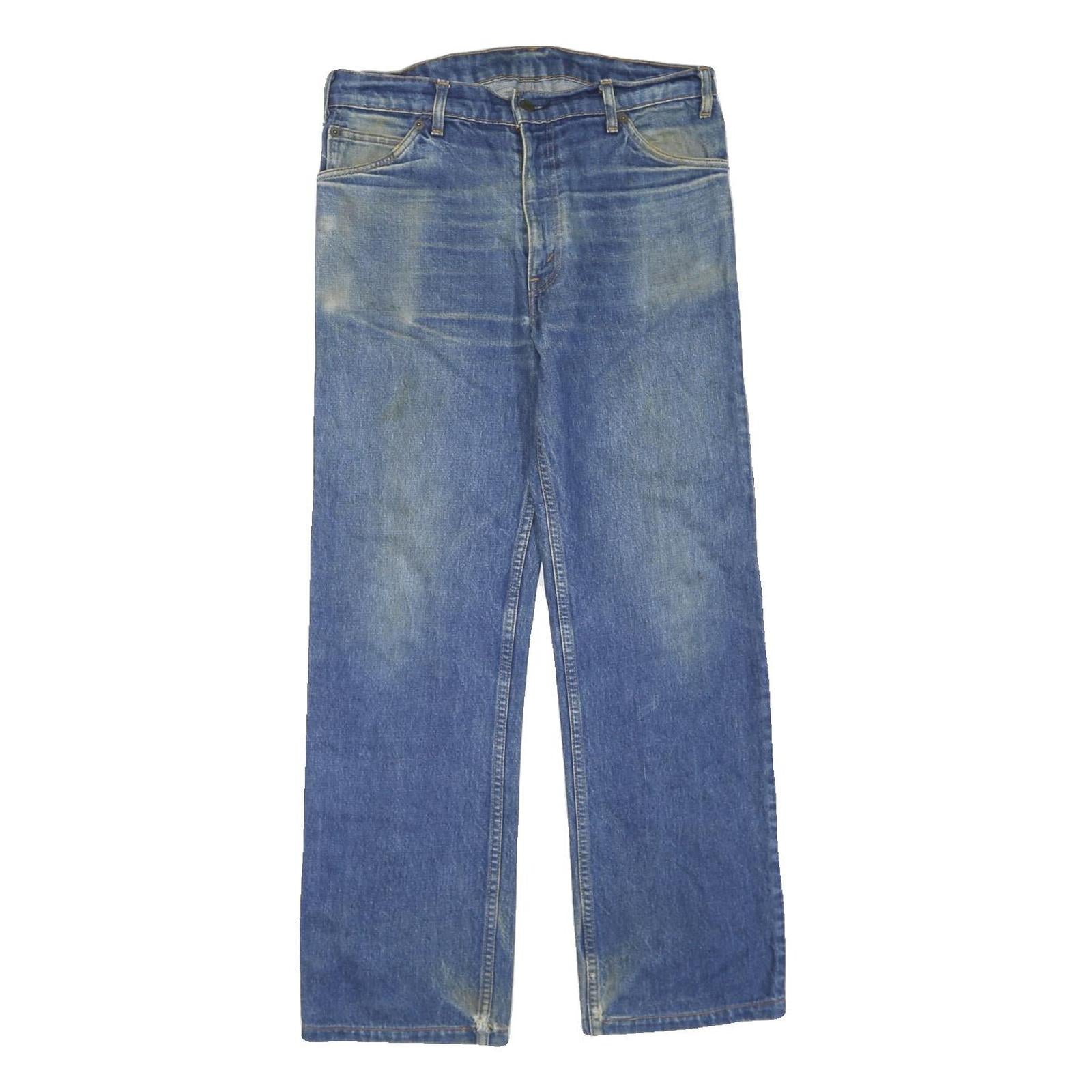 LEVI'S 630 02 Mens Regular Blue Denim W33 L28 Classic Zip Closure Casual Jeans