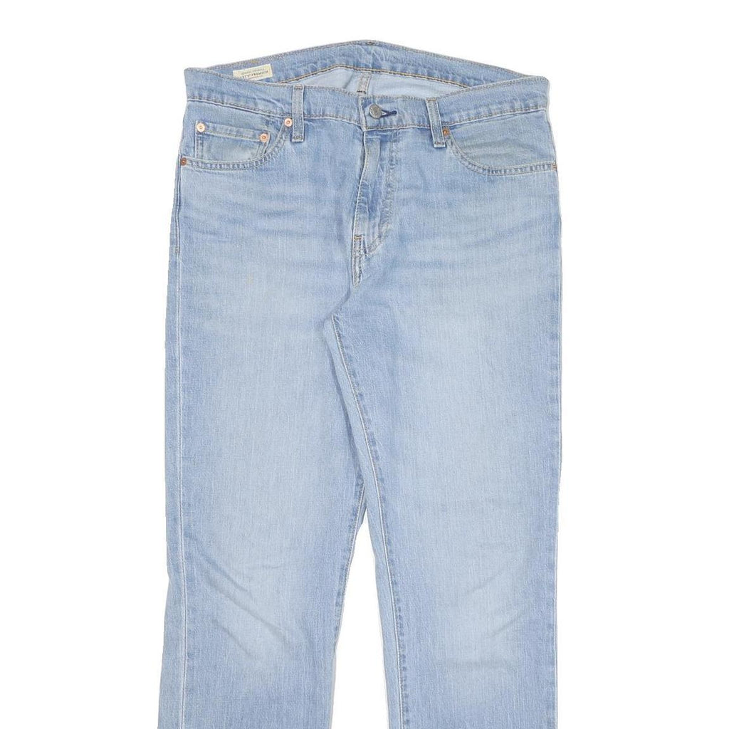 LEVI'S 511 Slim Mens Jeans Light Blue Slim Straight Denim Medium W33 L31 Zip
