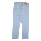 LEVI'S 511 Slim Mens Jeans Light Blue Slim Straight Denim Medium W33 L31 Zip