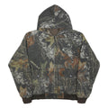 MOSSY OAK Mens Camouflage Hoodie Jacket M Cotton Blend Zip Outdoor Pattern