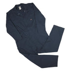 DICKIES Mens Blue Dungarees Regular Fit Polyester Blend 2XL W48 L32 Workwear