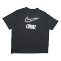 NIKE Mens Black & Yellow Graphic Modern T-Shirt M Short Sleeve Crew Neck Printed