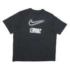NIKE Mens Black & Yellow Graphic Modern T-Shirt M Short Sleeve Crew Neck Printed