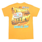 Mens Orange Graphic T-Shirt S Short Sleeve Crew Neck Bristol Speedway Racing